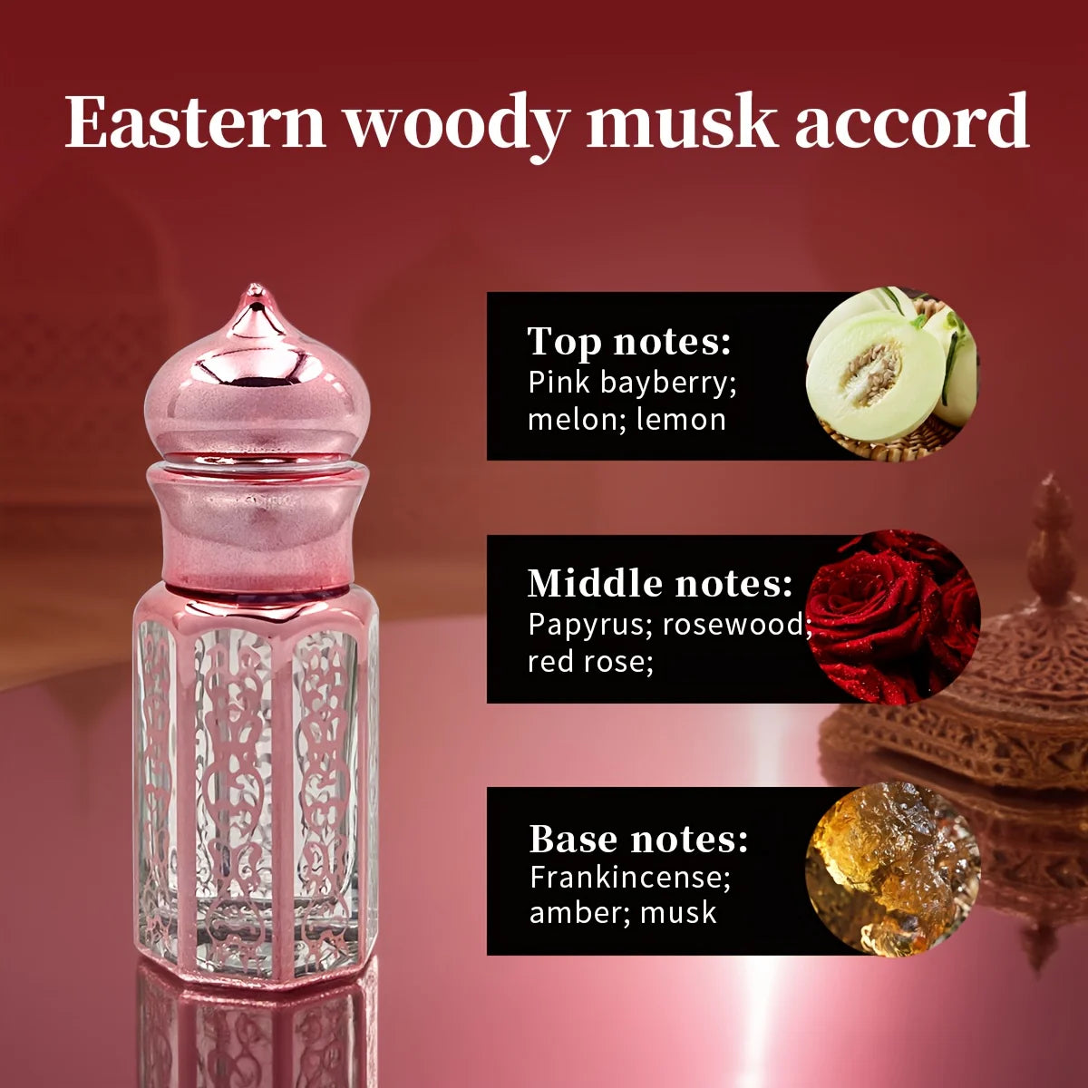 Arabian Rollerball Perfume With Floral And Fruity Fragrance Light And Elegant Suitable For Dating Gifting And Portable With Box