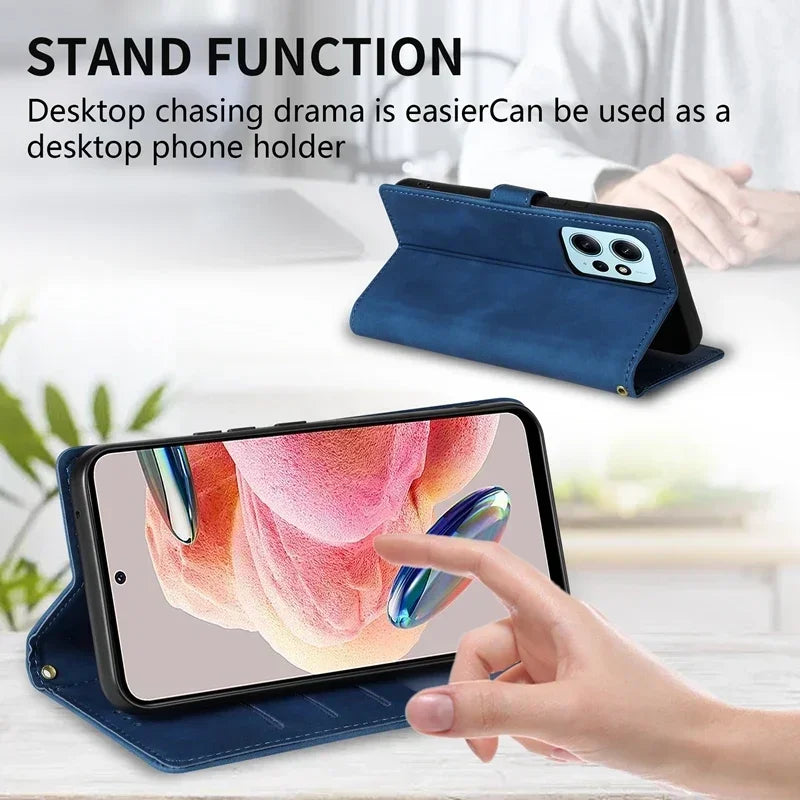 Wallet With Card Slot Support Magnetic Flip Leather Case For Xiaomi Redmi Note 14 Pro+ 14S 13 Pro 12S 12 11S 10 9 Pro 8 7 Cover