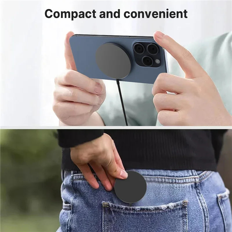 VIKEFON Magnetic Wireless Charger Pad USB Type C PD For Magsafe iPhone 17 16 15 14 13 12 Pro Max Fast Charging Dock Chargers