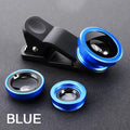 3In1 Mobile Phone Fish Eye Lens 0.67X Wide Angle Macro Lenses Camera Kits With Clip Universally Lens For iPhone 16 Xiaomi Huawei