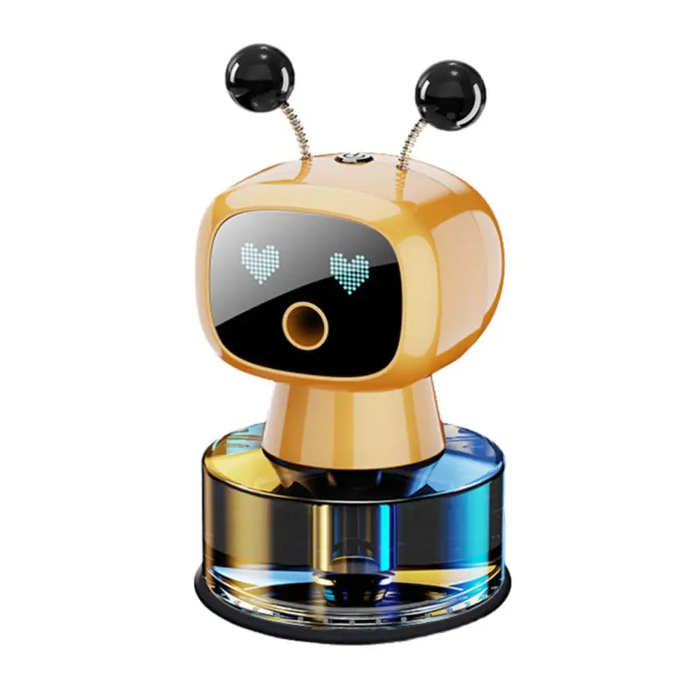Smart Car Air Freshener AI Rechargeable Car Aroma Diffuser Smart Eyes 4 Levels Of Adjustable Intelligent Car Diffuser Gift