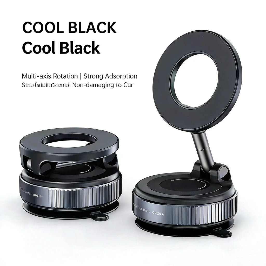 New Vacuum Magnetic Car Phone Holder with 360° Rotation &Foldable Design Strong Magnetic Absorption For iphone 12 13 14 15 16 17