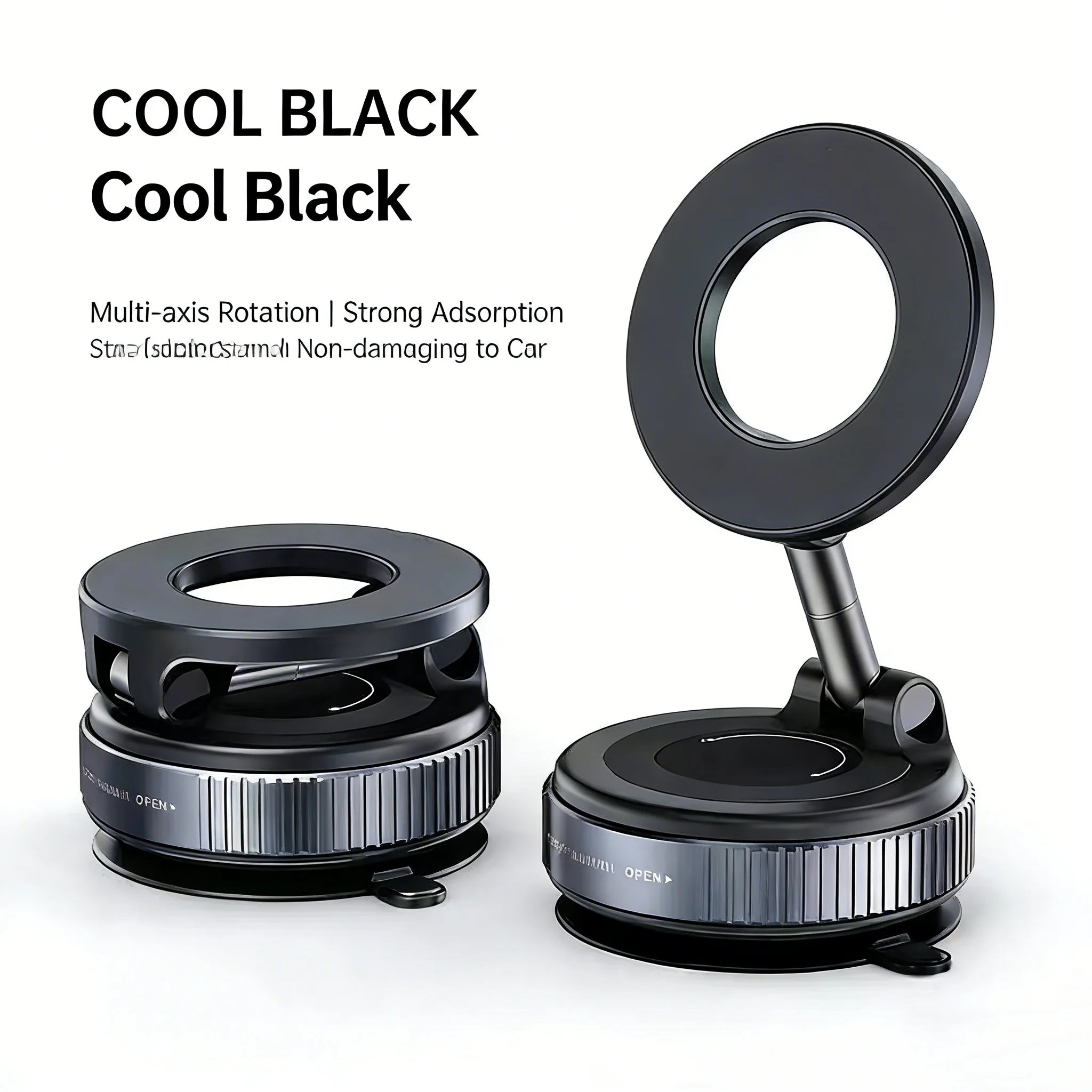 New Vacuum Magnetic Car Phone Holder with 360° Rotation &Foldable Design Strong Magnetic Absorption For iphone 12 13 14 15 16 17