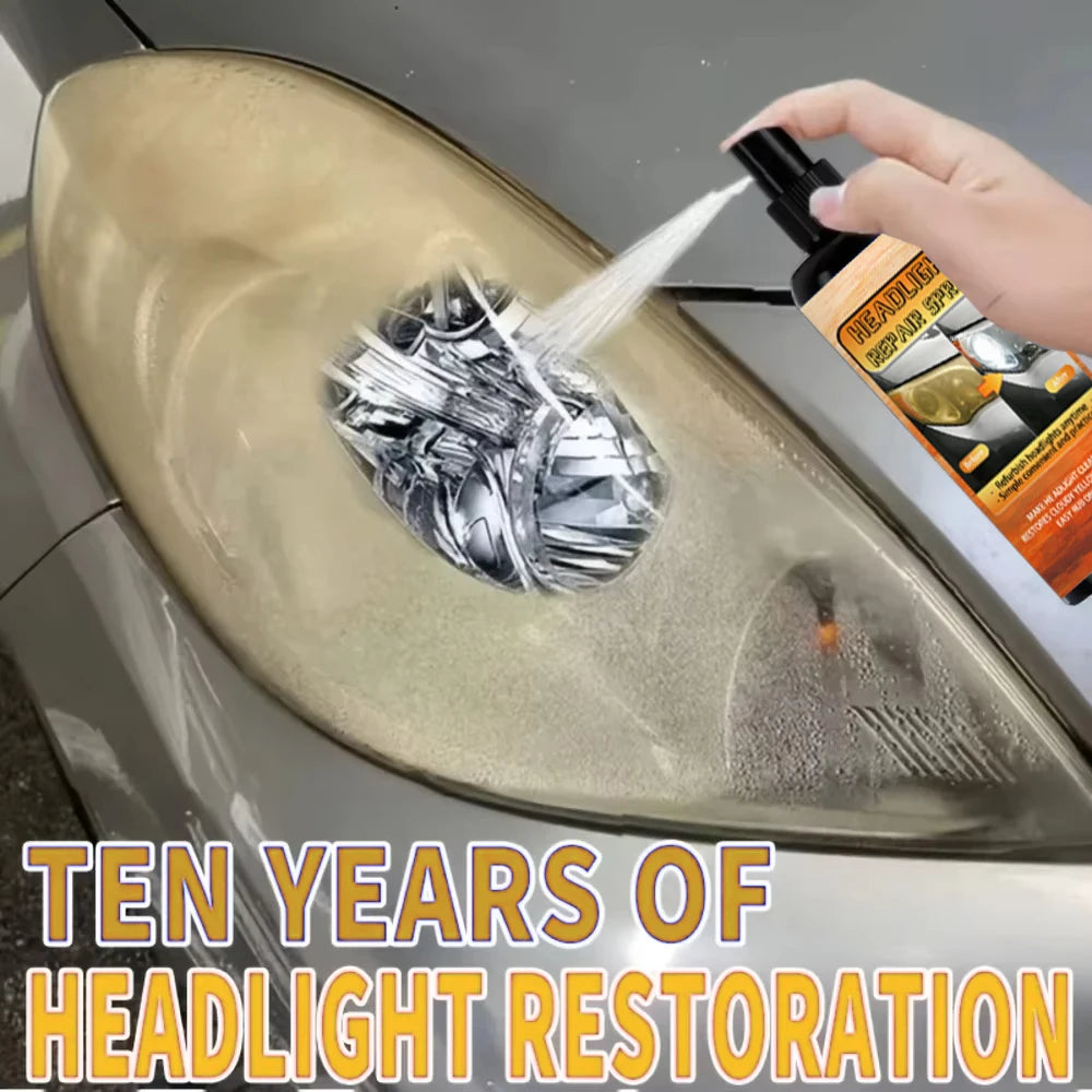 Car Lamp Restoration Polishing Kit - Headlight Scratch Remover & Oxidation Cleaner Repair Paste for Headlamp Assembly Polish Wax
