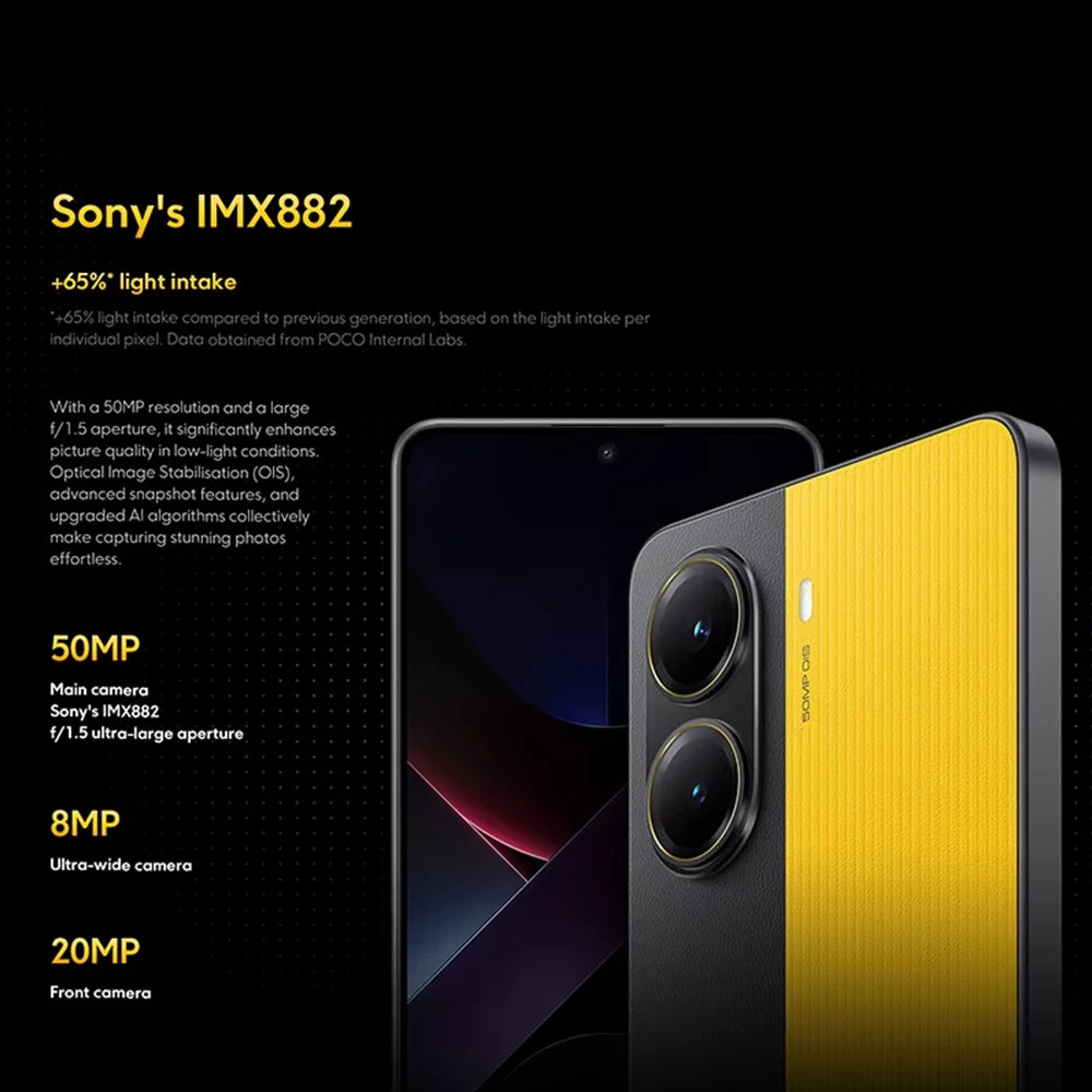 POCO X7 Pro 5G European Version 256BG/512GB Dimensity 8400 Ultra 6.67" AMOLED Display, 120Hz, 6000mAh Battery, 90W Hypercharge, 50MP Main Camera, NFC