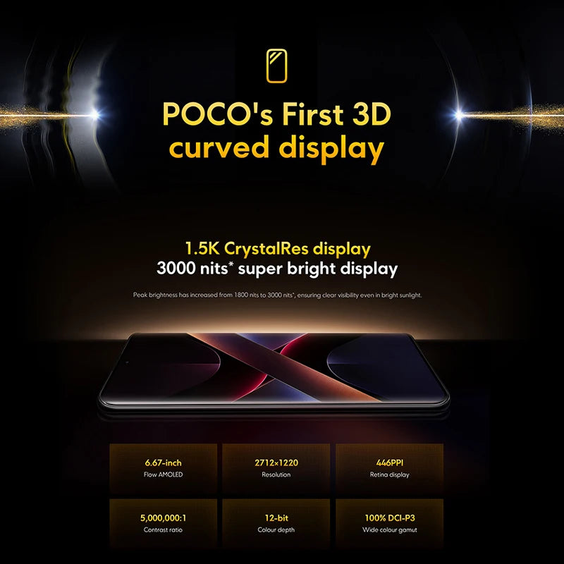 POCO X7 5G Global Version Smartphone 256GB 512GB Dimensity 7300-Ultra 6.67" 1.5K AMOLED Curved Display 5110mAh NFC 45W Charging