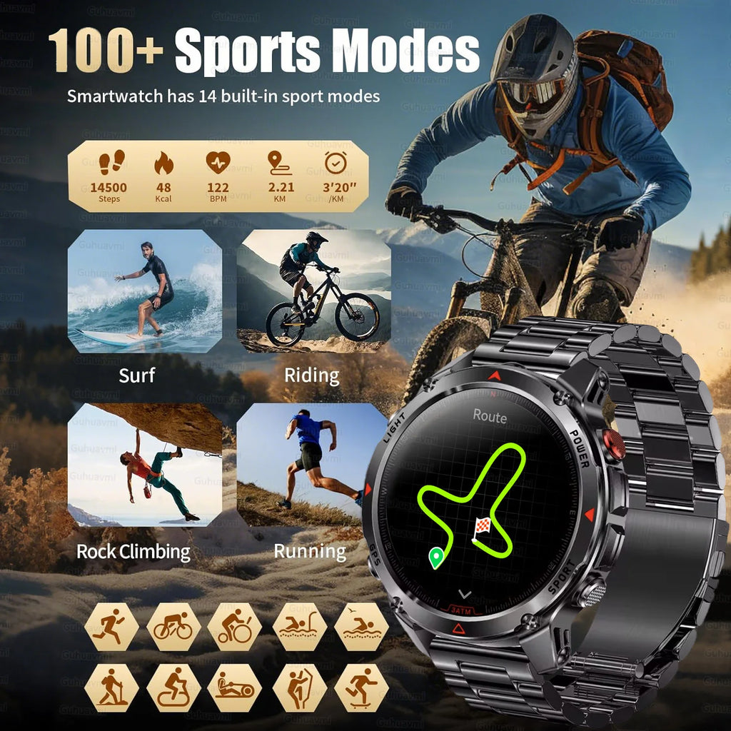 Forerunner 570 GPS Smart Watch 3ATM Waterproof  AMOLED Screen MULTI-BAND GNSS Compass Altimeter Flashlight Sports Smartwatch Men