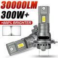 H7 LED Headlight CANBUS 30000LM 7035 CSP Chips 1:1 MINI Size Plug and Play Auto Lamp 6000K Wireless Turbo Fog Light With Fan 12V
