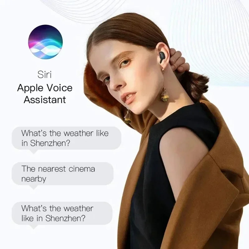 2025New E6S Wireless Bluetooth Earphones A6S TWS Headset Noise Cancelling Earphones With Microphone Headphones For iPhone Xiaomi
