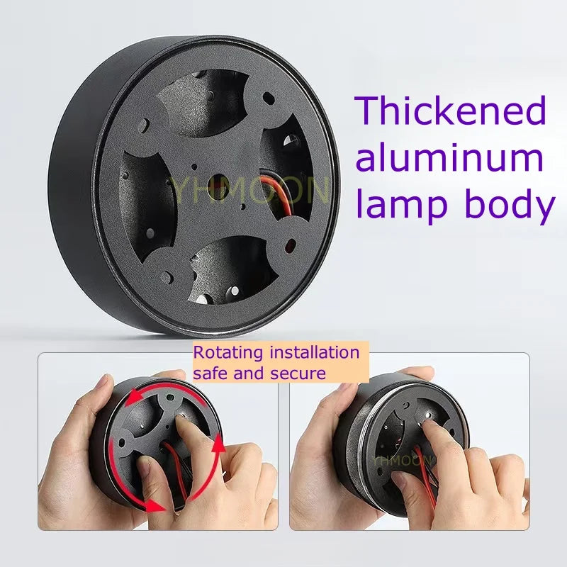 3CM Ultra-thin Anti Glare Low Blue Light Ceiling Downlight AC220V Spotlight 7W9W12W15W18W24W indoor Parlor Bedroom Aisle Store