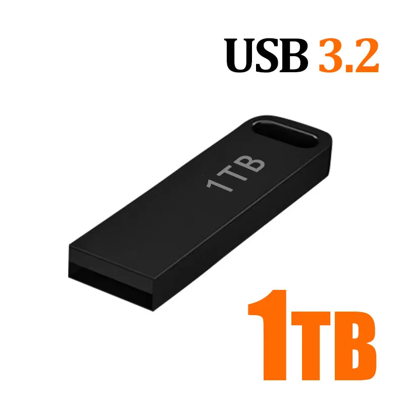 2TB Flash Drive USB 3.2 Super High Speed Transfer Metal Mini U-Disk Pen Drive Type C Memory Waterproof Disk SSD U-Drive ﻿
