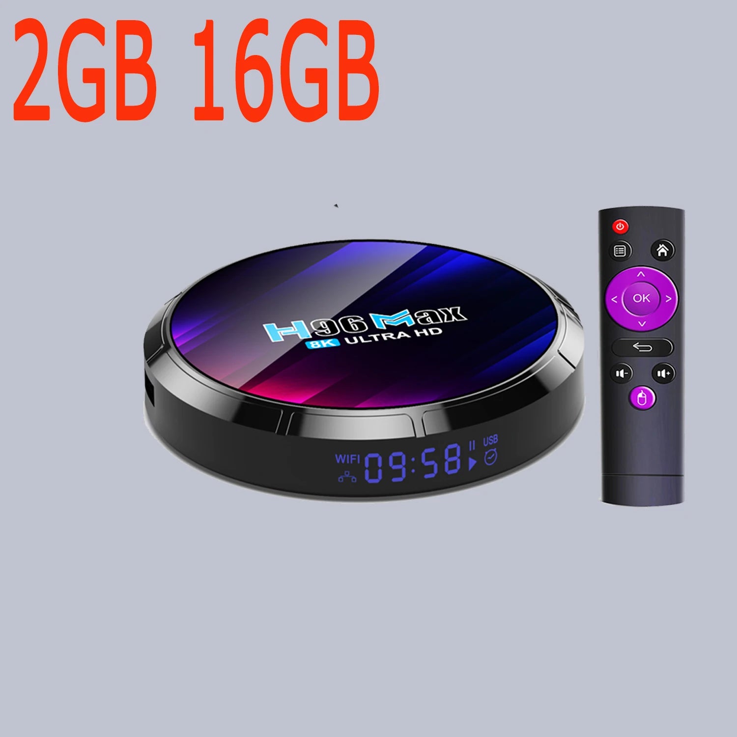 H96 MAX RK3528 Android 13.0 Quad Core 8K HDR LAN 100M WIFI6 BT5.0 Voice Assistant Global Language Media Player Smart TV Box