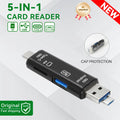 6 In 1 OTG Multifunction USB 3.0 Card Reader U Disk TYPE-C/Usb/Tf/Sd Flash Drive Memory Card for Adapter Phone Laptop Compute