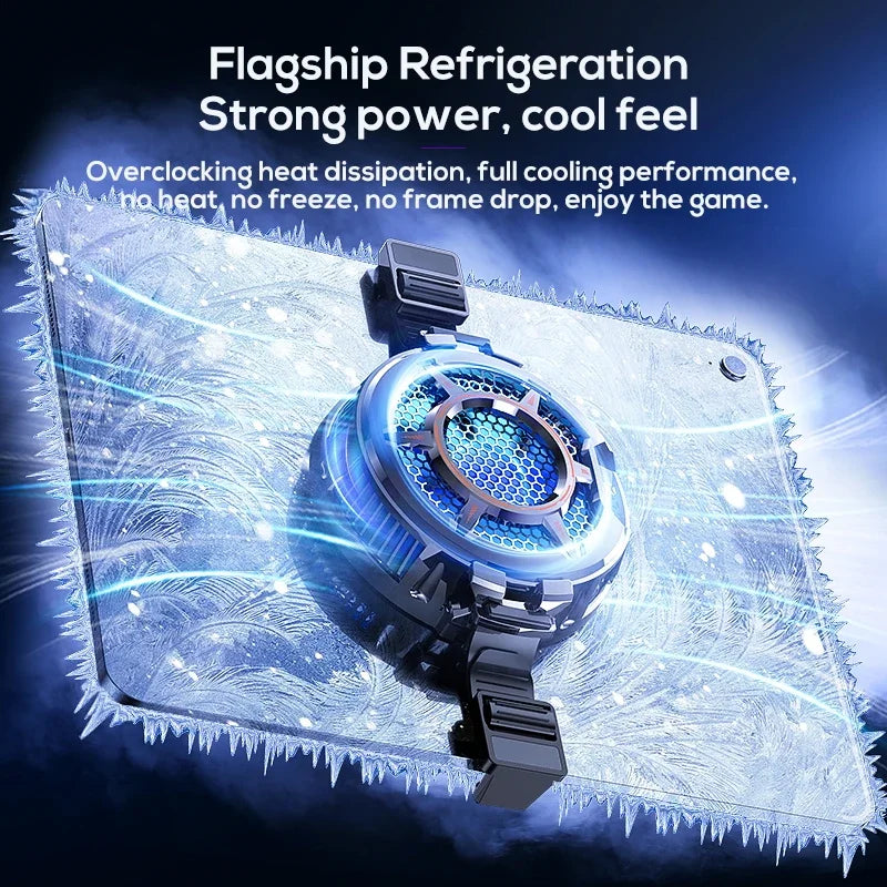 New Temperature Display Magnetic Tablet Cooler 30W Cooling Radiator For iPad Cooling Pad Portable Laptop Cooling radiator