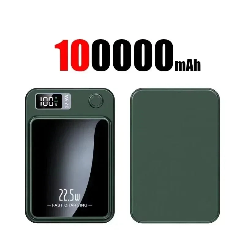 Lenovo Magnetic Wireless Power Bank 500000mAh PD22.5W Large Capacity Fast Charging External Battery For iPhone Huawei Samsung