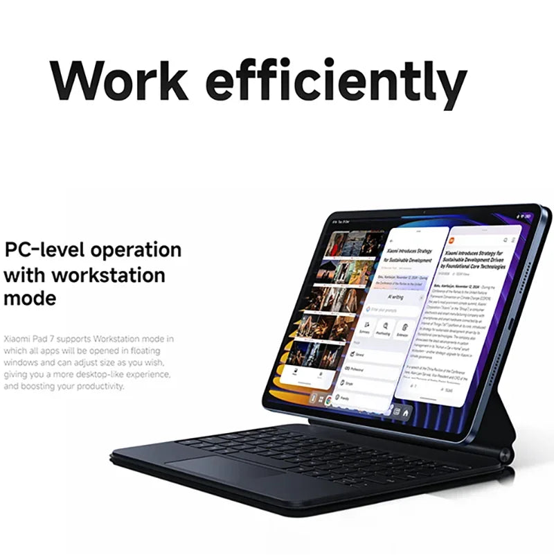 Xiaomi Pad 7 11.2" 3.2K 144Hz Display Snapdragon 7 Gen3 8850mAh 13MP+8MP camera IPv6 support Dolby Atmos Tablet PC Xiaomi Tablet