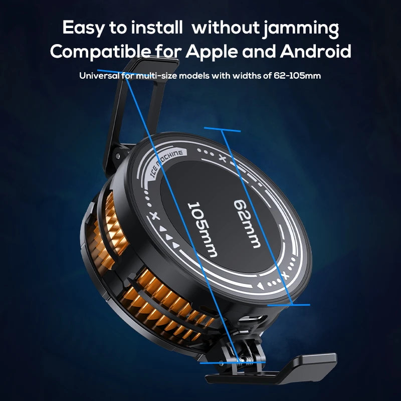MEMO CX08 High-Power Strong Cooling Semiconductor Mobile Phone Cooler Radiator with Magnetic Attachment & Clamp