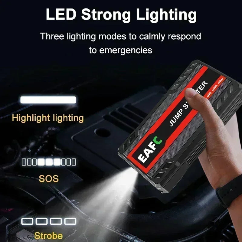 Car Jump Starter 2000A/1200A/600A Car Battery Starter Portable Power Bank Charger 12V Auto Emergency Starting Device Booster