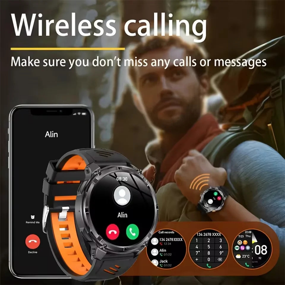 2026 New T-Rex3 Pro 1100mAh Battery Smart Watch GPS path 5ATM Waterproof Sports Run tracker Outdoors Compass Military Smartwatch