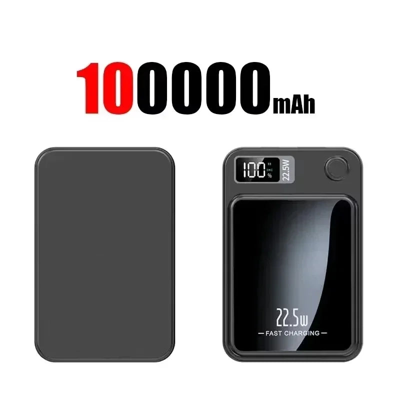 Lenovo Magnetic Wireless Power Bank 500000mAh PD22.5W Large Capacity Fast Charging External Battery For iPhone Huawei Samsung