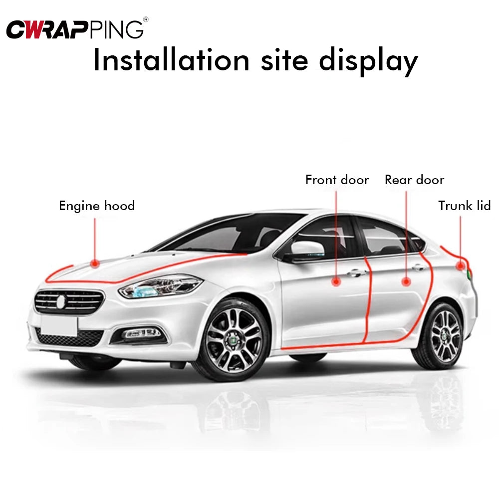 5m Car Door Edge Guards Clear Rubber Seal Protector U Shape Edge Trim Transparent Auto Door Edge Protection for Car Accessories
