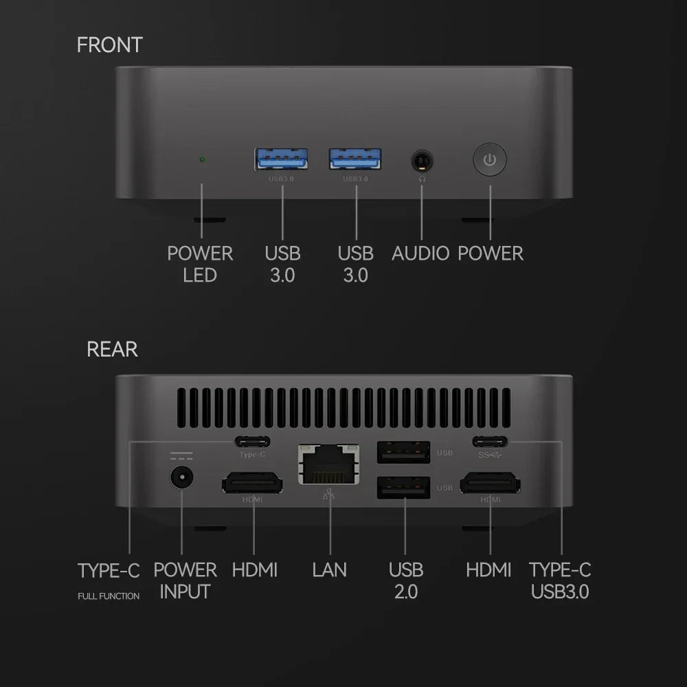 Mini Computer Intel Core i9 8950HK/i3-6100U 16GB DDR4  1TB SSD PC Gamer PC Dual WIFI 6 BT5.2 4K HD Mini Gaming Pc Desktop