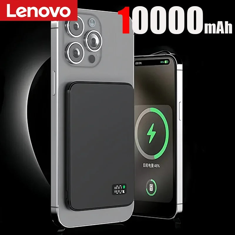 Lenovo Large Capacity Magnetic Power Bank  20W Wireless Fast Portable Charger for Magsafe Powerbank for iPhone Samsung 2026 New