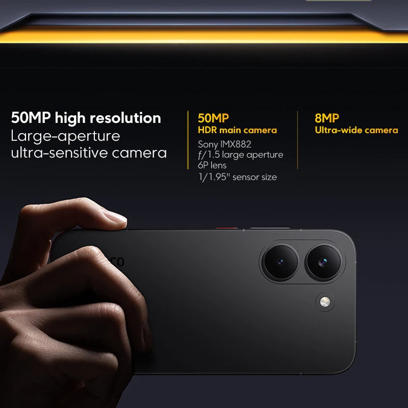 POCO X8 Pro Global Version battery 6.59" 1.5K Smartphone 120Hz AMOLED display 50MP  Version Dimensity 8500-Ultra 6500mAh