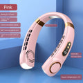 2025 Mini Hanging Neck Fan Portable Bladeless Neck Fan Air Cooler Digital Display Rechargeable Air Conditioner Neck Ventilator