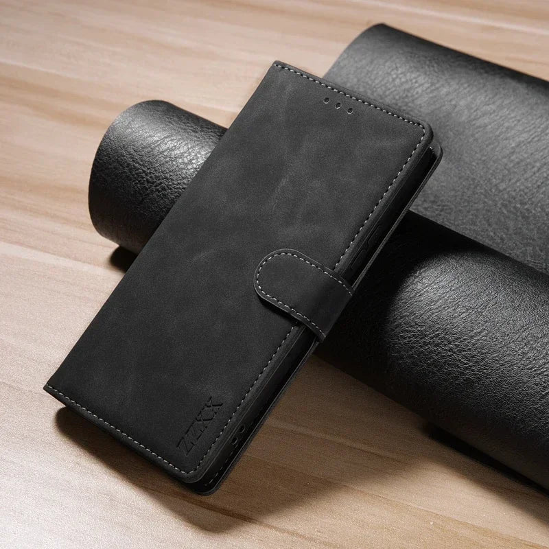 Wallet With Card Slot Support Magnetic Flip Leather Case For Xiaomi Redmi Note 14 Pro+ 14S 13 Pro 12S 12 11S 10 9 Pro 8 7 Cover