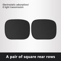 SEAMETAL Electrostatic Sun Visor for Car Side Window 4-Layer Sun Shade Curtains Anti-Glare UV-Blocker Auto Sun Protection Cover