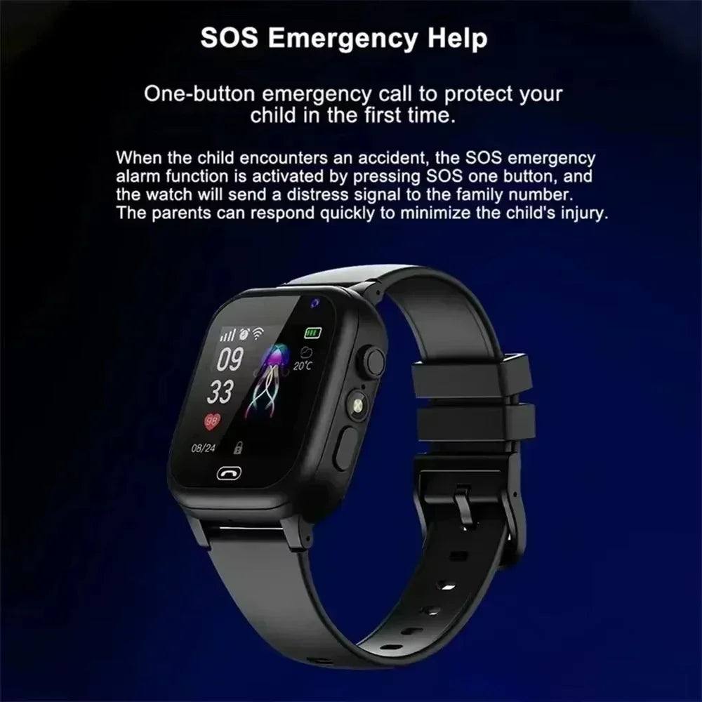 VIVO 4G Kids Smart Watch Mini Kids Phone with Call SOS Camera 3 in 1 Cartoon Watch Girl Boy Birthday Christmas Gift 2026New