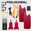 2pcs Baofeng VT-C2 FRS/PMR Hiking Mini Two Way Radio 2 Watt Walkie Talkie for Christmas Gift
