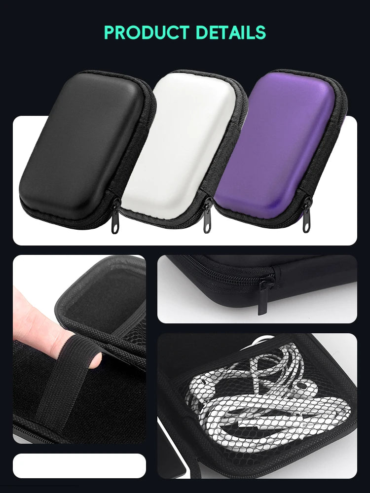 DATA FROG EVA Protective Case For R36S / R35S / RG35XX / Miyoo Mini Plus Retro Handheld Console Storage Bag Shockproof Carrying