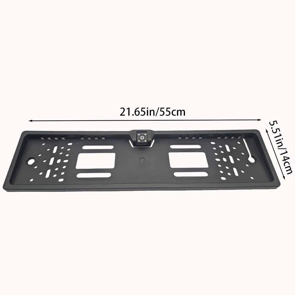 4/8/12LED European License Plate Rearview Camera Frame Reverse Backup Camera Night Vision for Truck Car SUV, Camper Pickup
