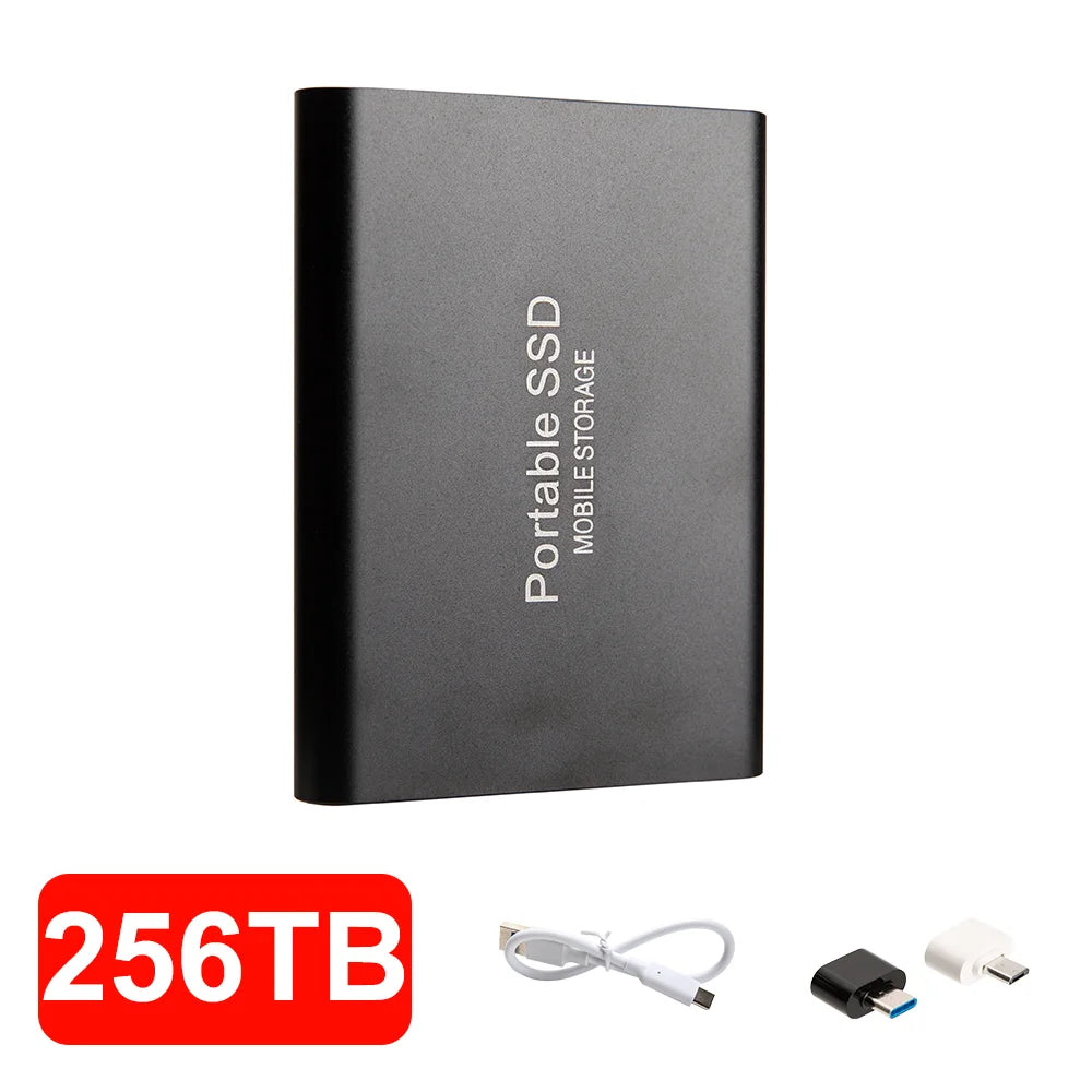 12TB External SSD Portable USB C Solid State Drive Ultra Thin Powerful Performance Game File Storage