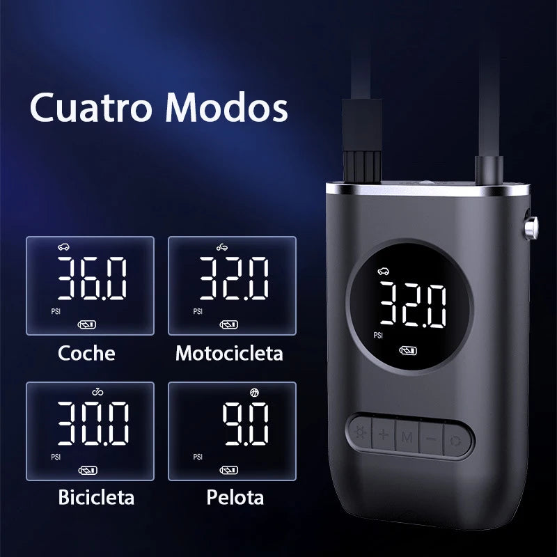 Mini Car Electric Air Pump Portable Wireless Charge Car Pump Tire Inflator Air Compressor Suitable for Car Motorcycle Bike Ball