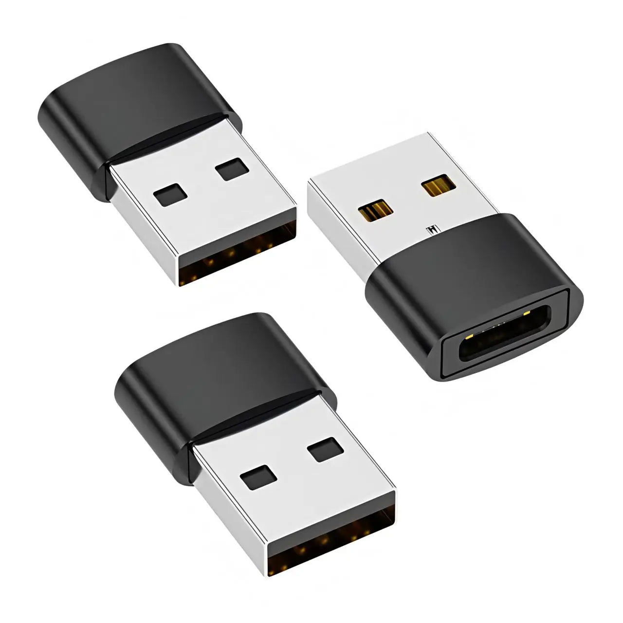 USB to USB-C Adapter, USB-C Female to USB Male Fast Charging and OTG Converter, Compatible with iPhone 1/14/13/12/11 Pro Max Plu