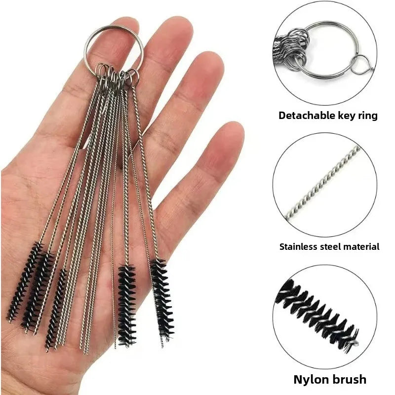 Carburetor Carbon Dirt Jet Remove Cleaning Needles Brushes Cleaner Tools for Automobile Motorcycle ATV Welder Carb Chainsaw