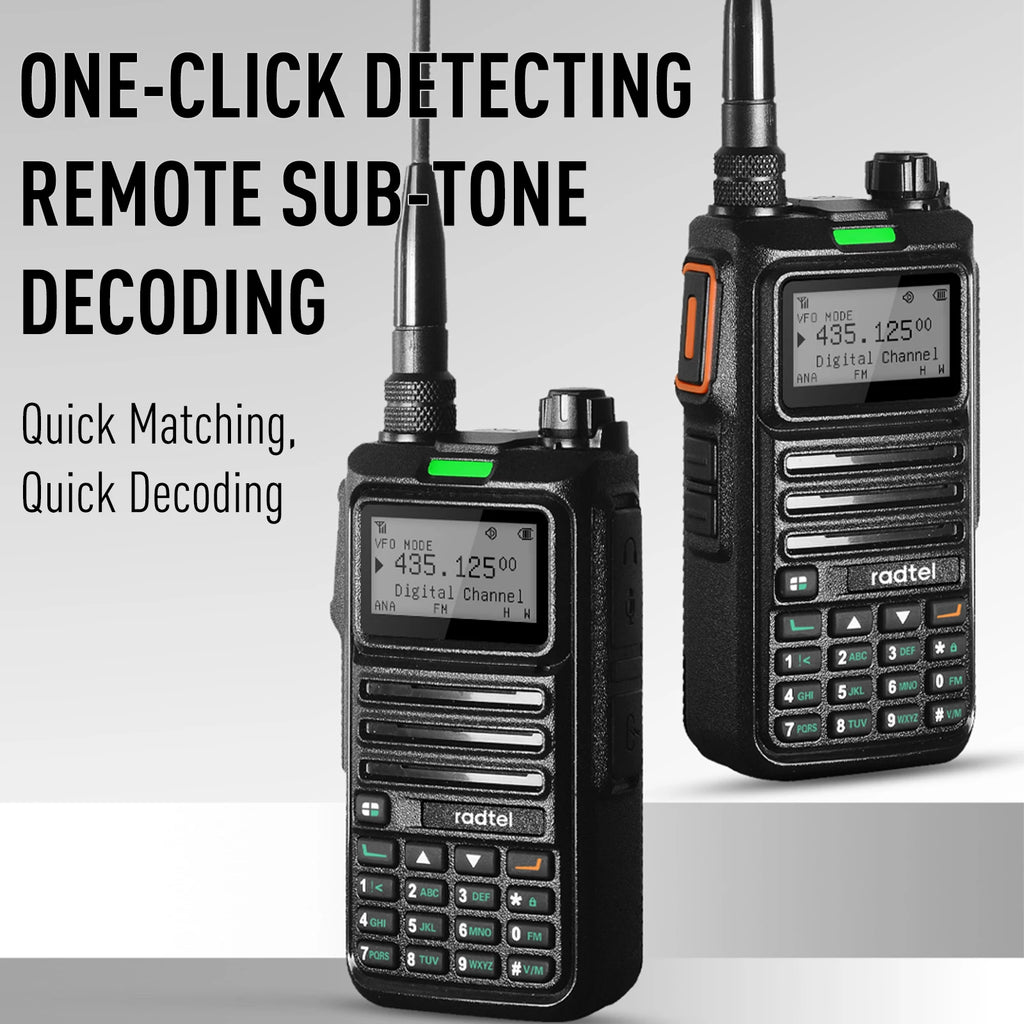 Radtel RT-4D DMR Radio Digital Walkie Talkie Dual Mode Analog Two Way Radio Dual Time Slot Ham Radio 1024 Channels
