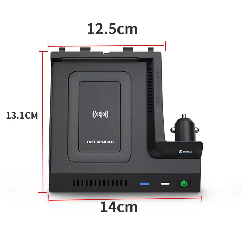 Wireless Charger For Mercedes Benz W205 C43 C63 AMG GLC43 GLC63 X253 C /GLC-Class Mobile Phone USB Charging Pad Accessories