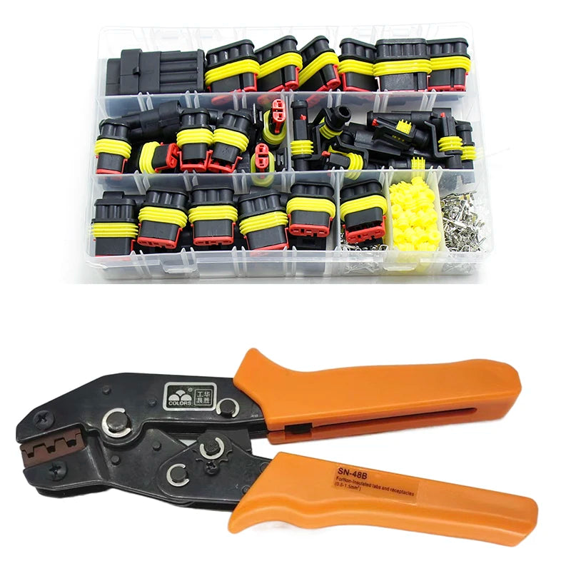 Waterproof Connectors Kit Automotive Wire Quick Connector Electrical In Car Wiring Auto Seal Socket 1 2 3 4 5 6 Pin Plug Kit Way