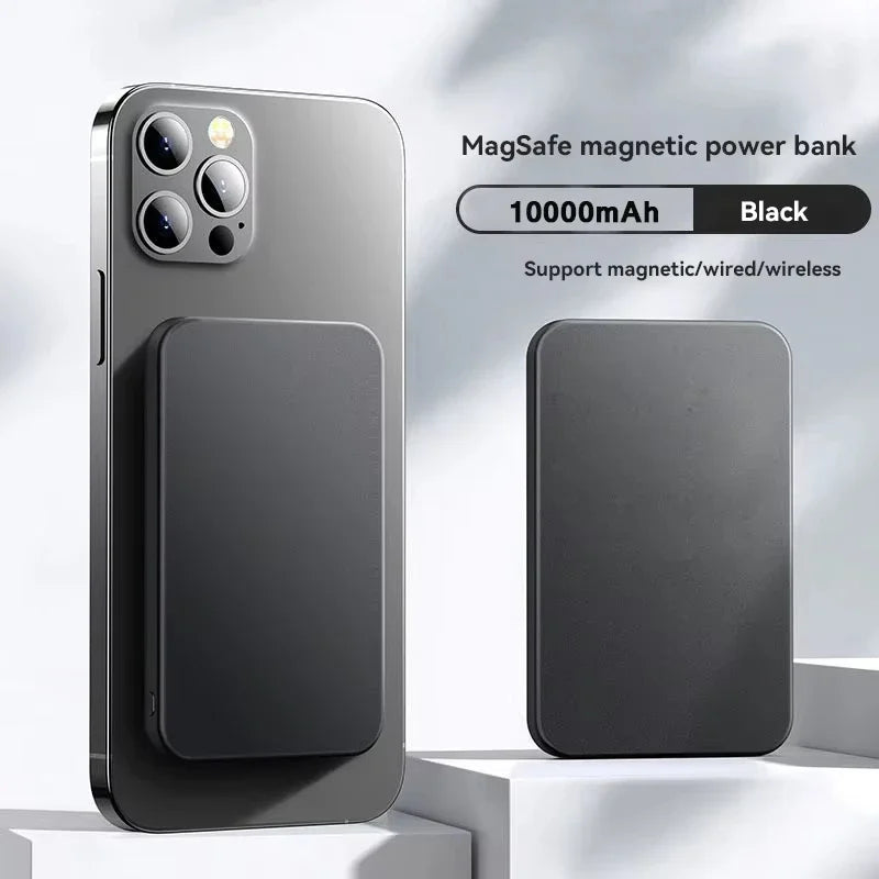 50000mAh Wireless Magnetic Power Bank Charger Fast Charging Portable Charger External Spare Battery For Apple iPhone Android