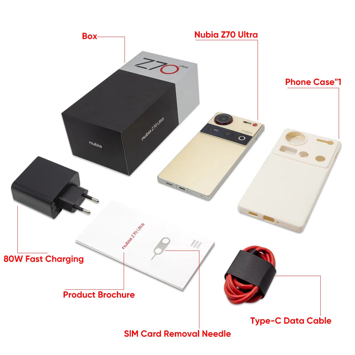 Nubia Z70 Ultra Smartphone 5G 6.85'' 144Hz Full Display Camera 6150mAh Battery IP68 Waterproof NFC Global Version 100% New