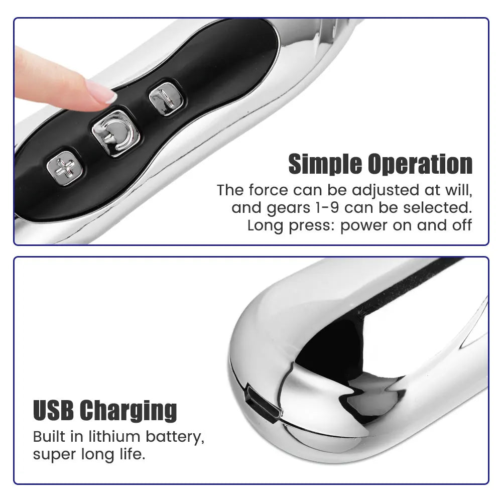 5 Heads Electronic Acupuncture Pen Acupoint Massage Laser Energy Meridian Pen Physiotherapy Instrument Pulse Point Body Massager