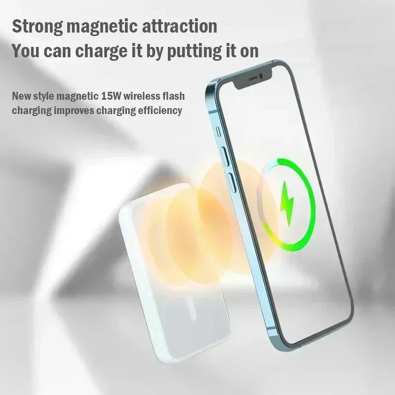 VIVO 500000mAh Magnetic Power Bank Wireless Durable Portable Fast Charger Large Capacity for Magsafe for iPhone 17/16/15/14