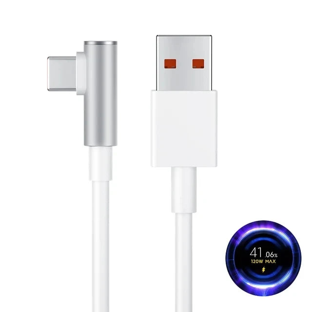 120W Fast Charger For Xiaomi 14 13 12 11 Pro Ultra Lite USB A To Type C Quick Charging Phone Cable For Note 12 Accessories
