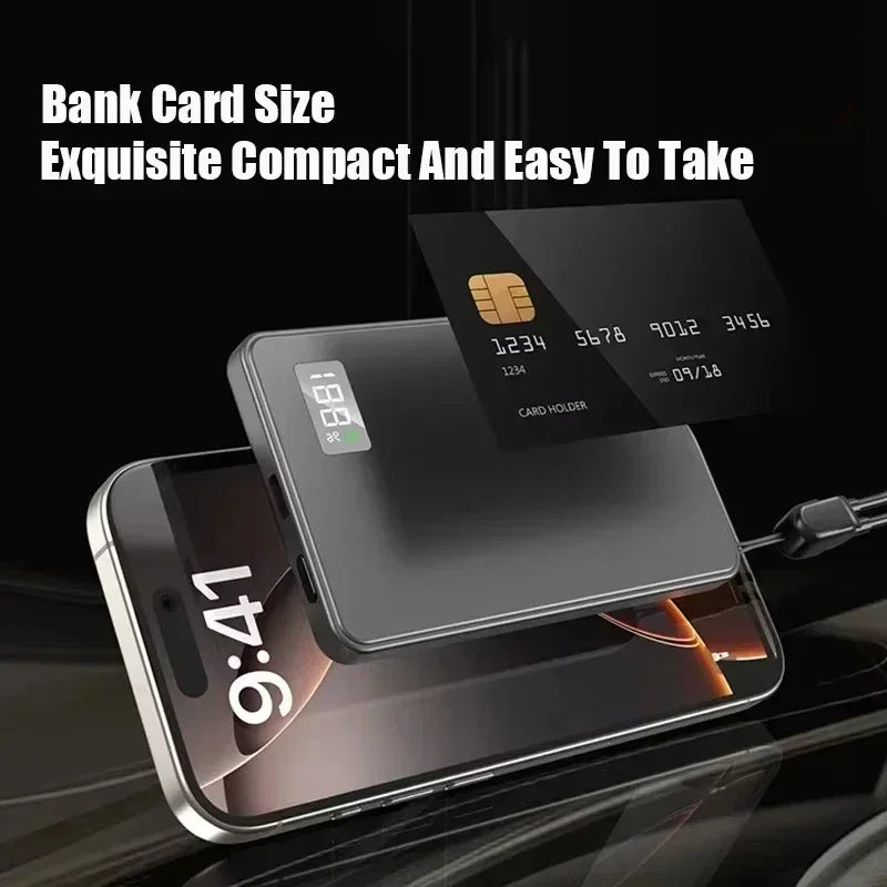 500000mAh Wireless Magnetic Power Bank Fast Charging Portable PD22.5W External Battery for Magsafe for iPhone17 Samsung Xiaomi