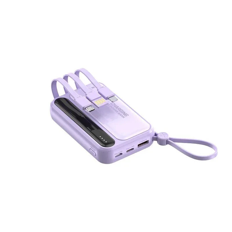 50000mAh 120W Portable Power Bank Large Capacity 4 in1 Cable Intelligent Digital Display Light Fast Charging Mobile Power Supply