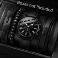 4/5PCS Fashion Men Watches Casual Male's Quartz Watch Bracelets Set Relogio Masculino Reloj Hombre（Without Box）